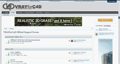 Desktop Screenshot of forum.vrayforc4d.com